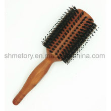 Boar Bristle Wooden Hair Brush for Professional Usage